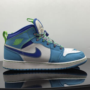 Gorp Jordan 1 Mid SE GS Sprite Blue Youth 7Y UK6 EUR40 DA8010-400 Retro